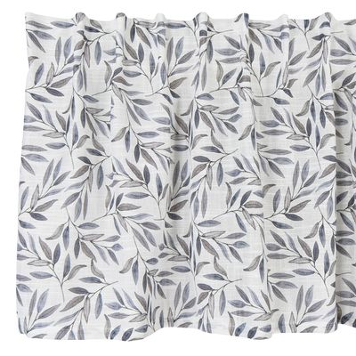 Louie Offwhite Gardinkappa med blad mönster