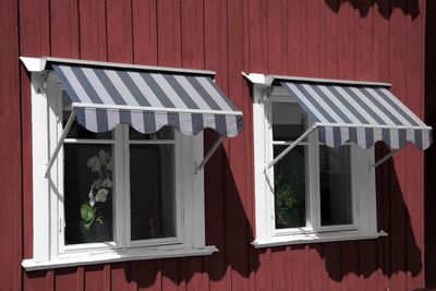 Fidji Blå Randig Markisväv 130cm Bred