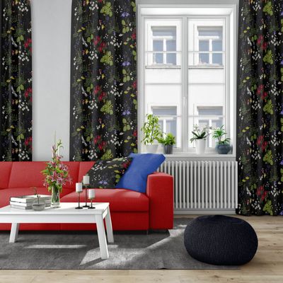 Himlajorden svart tyg