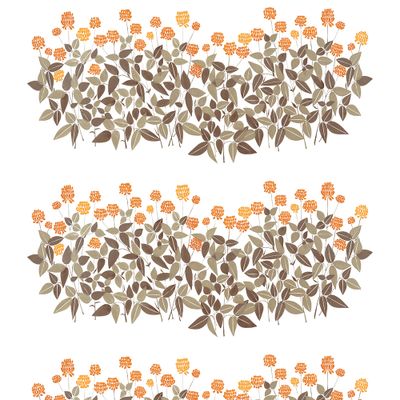 Ängsmark orange tyg