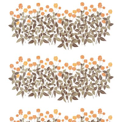 Ängsmark orange tyg