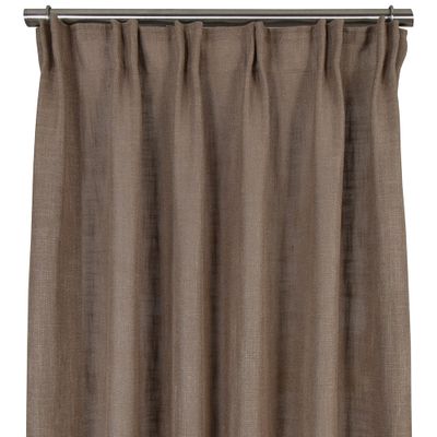 Billiga enfärgade nougat bruna gardiner i fin kvalité