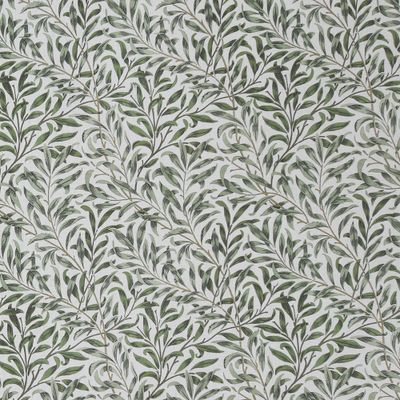 Harper vit-grön tyg med kvistar och blad