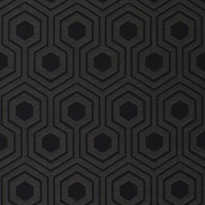 Uteväv geometric honeycomb svart inredningstyg för utomhusbruk - Rosahuset.com