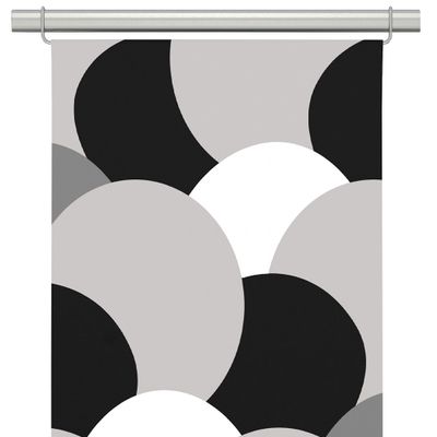 Modernt mönster i grafiska former – 2-pack panelgardiner