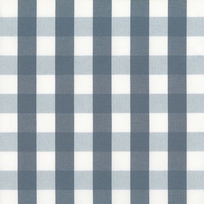 Rutigt tyg i duvblått och offwhite - Martindale 35000, perfekt för gardiner och enklare möbel tapetsering