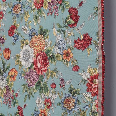 Möbeltyg Dolores gobelängtyg med blommor | nordisktextil.se