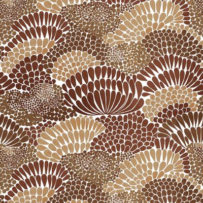 Korall brun tyg