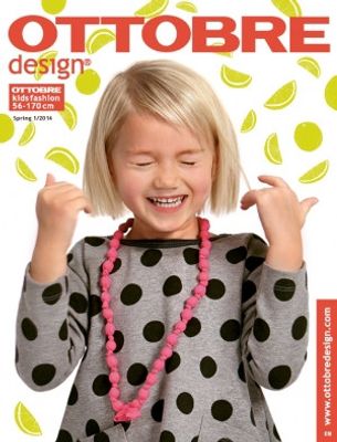 Ottobre 1/2014 design tidning med mönster till barn.