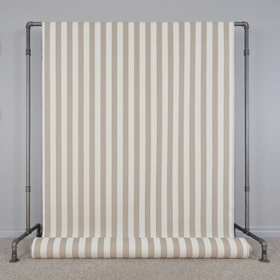 Straight Line beige randigt jacquardtyg