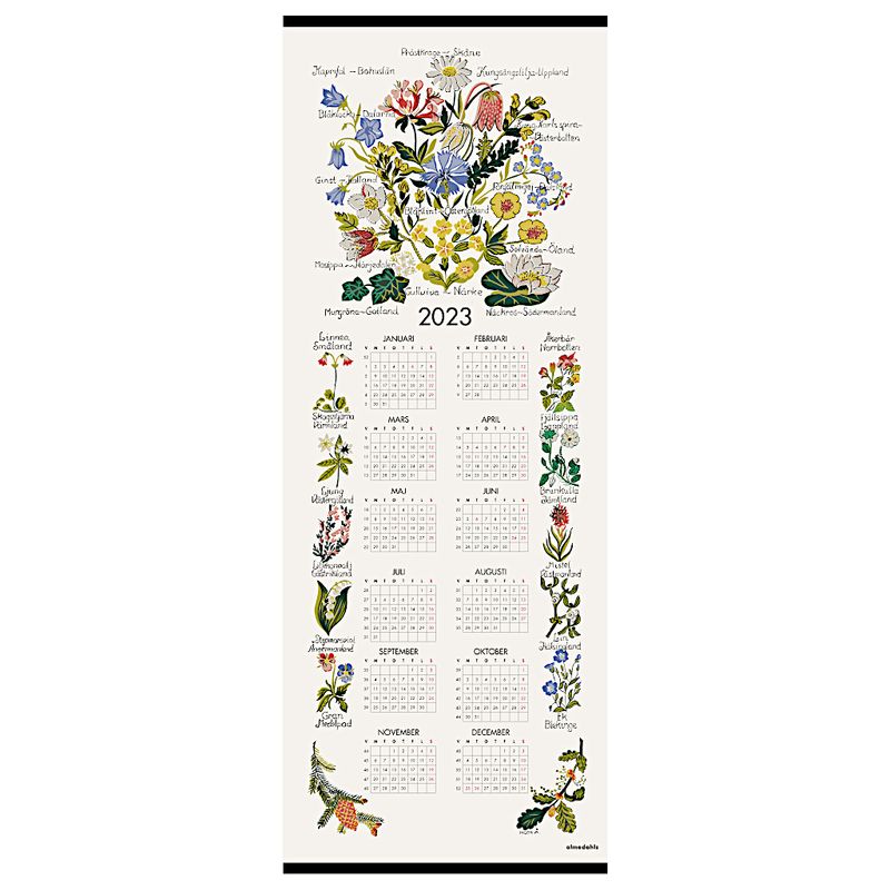 Landskapsblommor, kalender 2023