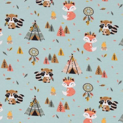 Indian fox mint trikå - nordisktextil.se