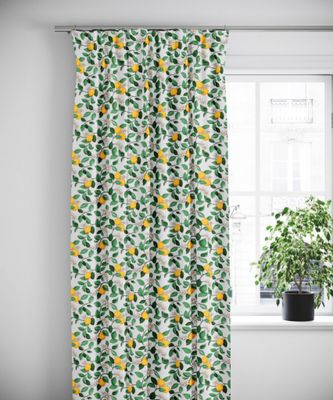 Citronlycka vit gardiner - nordisktextil.se