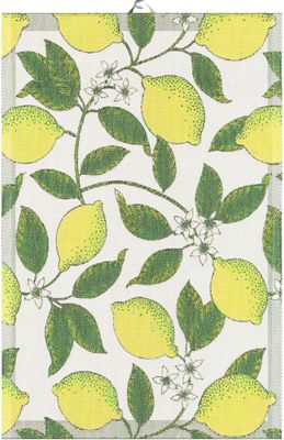 Citroner kökshandduk 40X60 - Ekelunds Linneväveri