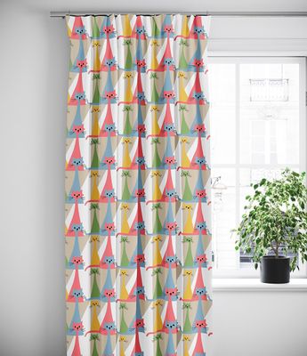 Kitty multi gardiner med retro katter