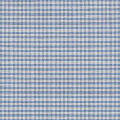Gingham duvblå smårutigt tyg