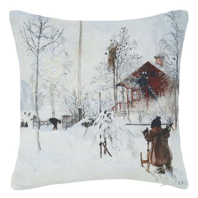 Gården kuddfodral med Carl Larsson motiv | nordisktextil.se