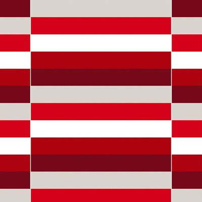 Lidingö röd tyg med grafiskt mönster från Arvidssons textil