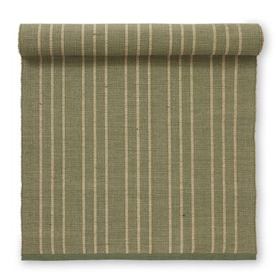 Tri grön/jute 40x140 löpare