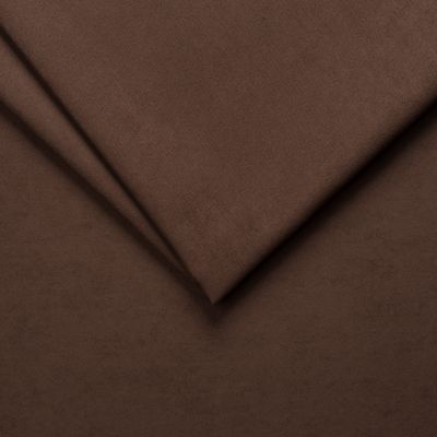 Detaljbild av Antara LUX Espresso möbeltyg (mörkbrun mikrofiber) som visar den lena mockastrukturen och dess tåliga yta