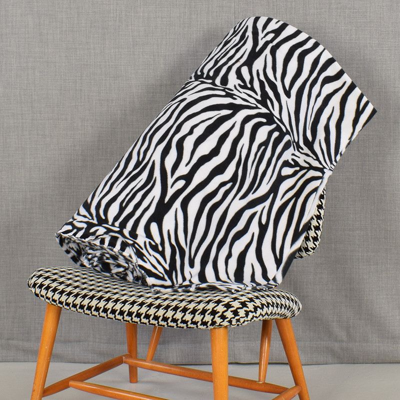 Fleece zebra modern mönstrad fleece med ränder