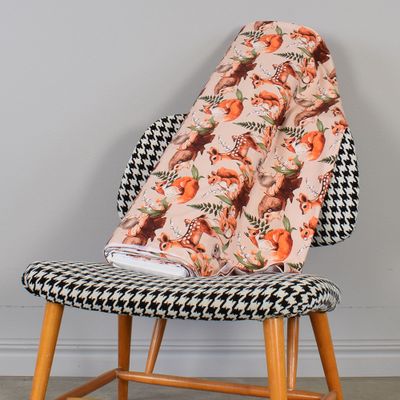 Trikåtyg Konvalj, Bambi, Räv beige - nordisktextil.se