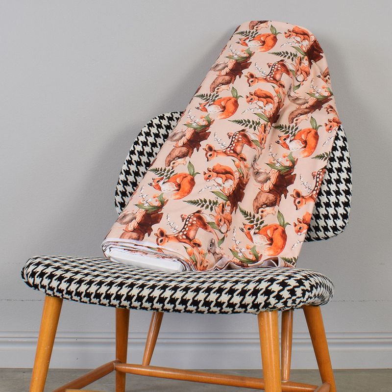 Trikåtyg Konvalj, Bambi, Räv beige - nordisktextil.se