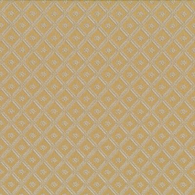 Borgholm Guld - Rutigt Möbeltyg i Klassisk Stil