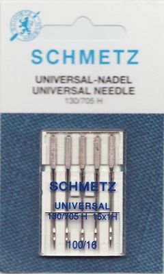 Symaskinsnål Schmetz Universal 100 perfekt till grövre tyger som sömnad som möbeltyger.