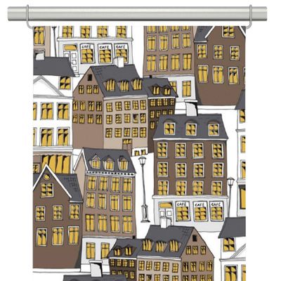 Panelgardiner Gamlastan brun- nordisktextil.se