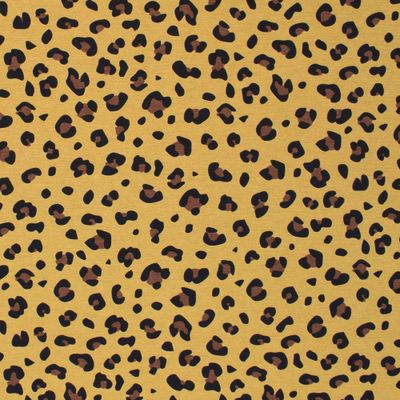 Leopard print gul tyg