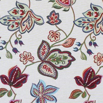 Möbeltyg Furudal - Härligt möbeltyg med stora blommor, kvistar och kurbits