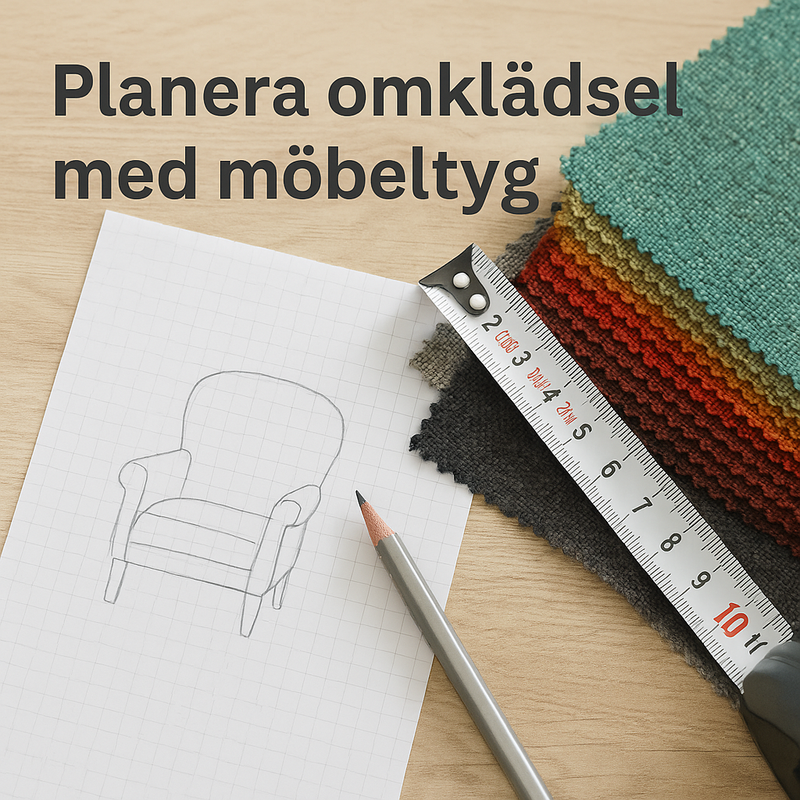 Hur mycket tyg går det åt när man ska klä om möbler eller dynor?