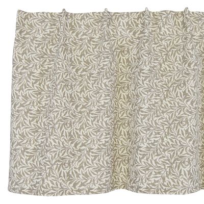 Ramas beige gardinkappa metervara med kvistar och blad