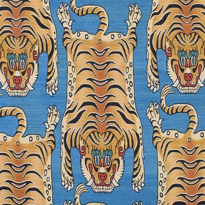Möbeltyg exklusivt Tigre blå | rosahuset.com