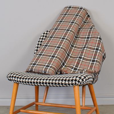 Tartan beige skotskrutigt tyg - nordisktextil.se