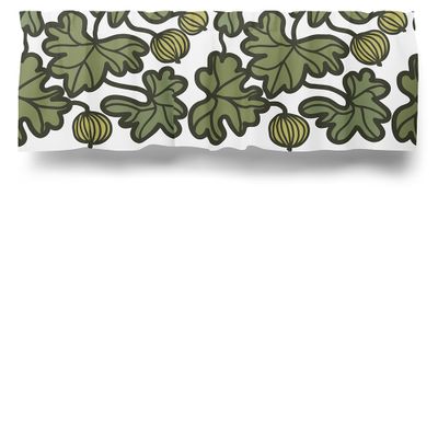 Krusbär grön gardinkappa metervara