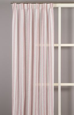 Helbild av Disa gardin i rosa och vitt med struktur och transparens