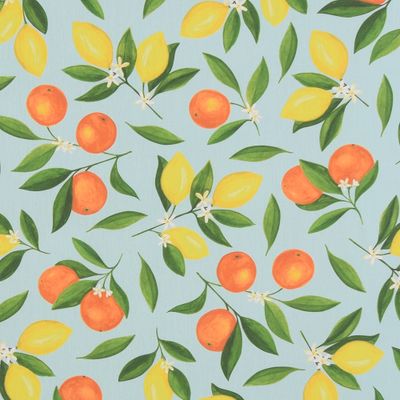 Uteväv Citrus turkos tyg till utemöbler