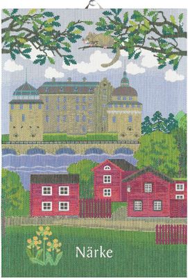 Närke landskap kökshandduk 35X50 - Ekelunds Linneväveri