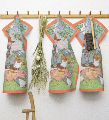 Picknick kökshandduk 40X60 - Ekelunds Linneväveri