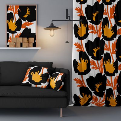 Donna-orange-gardin