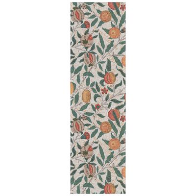 Fruit bordslöpare med vackert blad och frukt mönster är framtagen av Ekelunds tillsammans med © The William Morris Society.