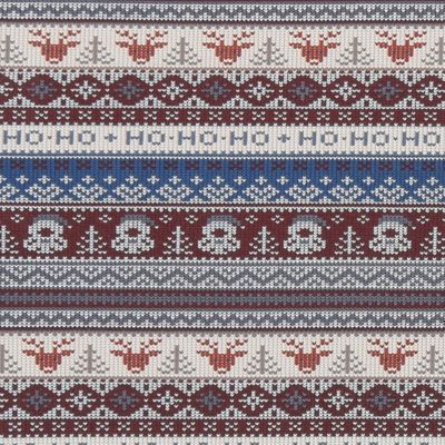 Jogging Christmas knit joggingtyg med stickat jul mönster | rosahuset.com