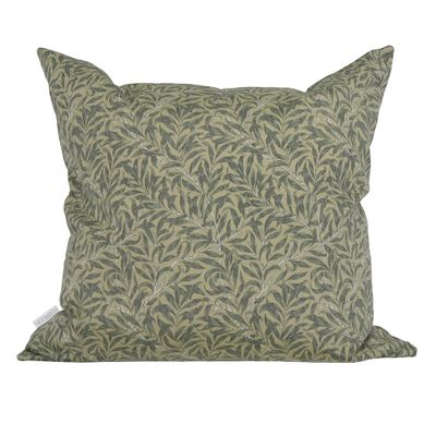 Ramas grön-mörkgrön kuddfodral med ett trendigt blad motiv - rosahuset.com