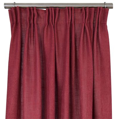 Billiga enfärgade gardiner Alan röd i fin kvalité från Fondaco