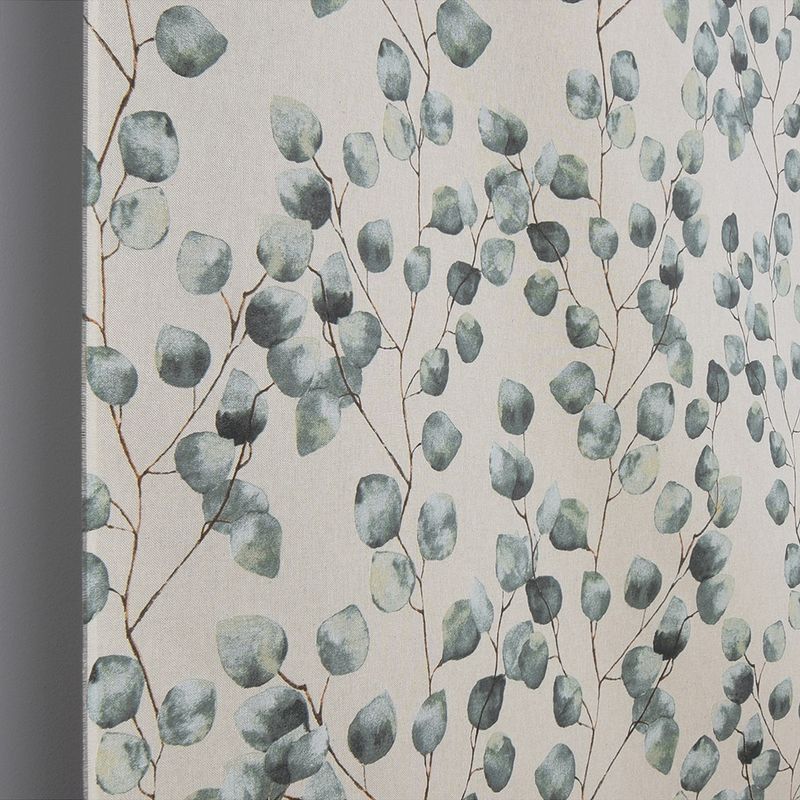 Eucalyptus leaves linne gardin och inredningstyg med växt motiv- Rosahuset.com