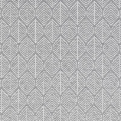 Jaquardtyg Leaf retro grå småmönstrat möbeltyg - nordisktextil.se