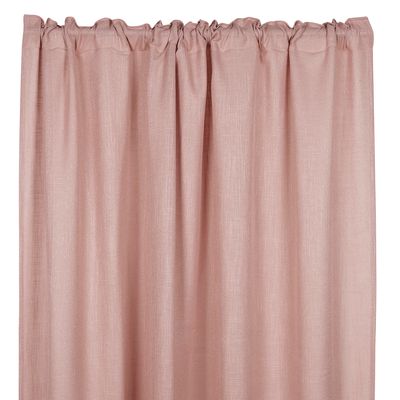 Brooklyn ljusrosa gardiner - stilfulla gardiner med linnestruktur