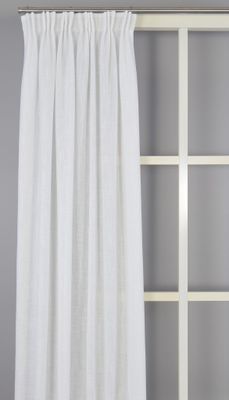Brooklyn offwhite gardiner - stilfulla gardiner med linnestruktur